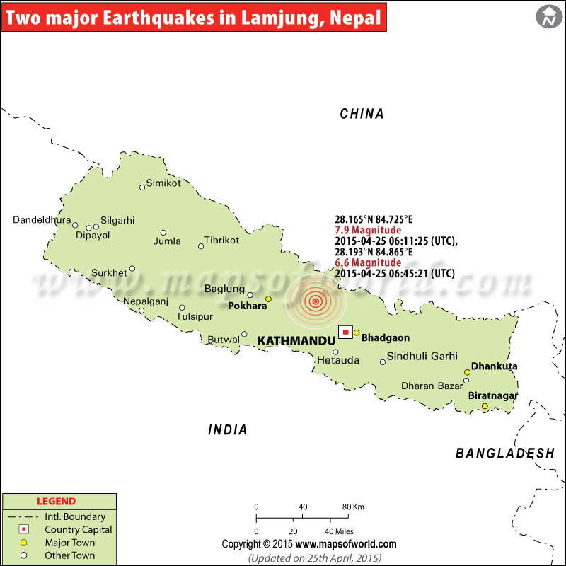 Areas affected by Earthquake in Nepal | Earthquakes in Nepal