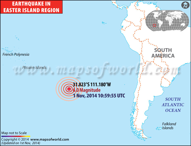 M6.0 earthquake in Easter Island on Nov 01, 2014