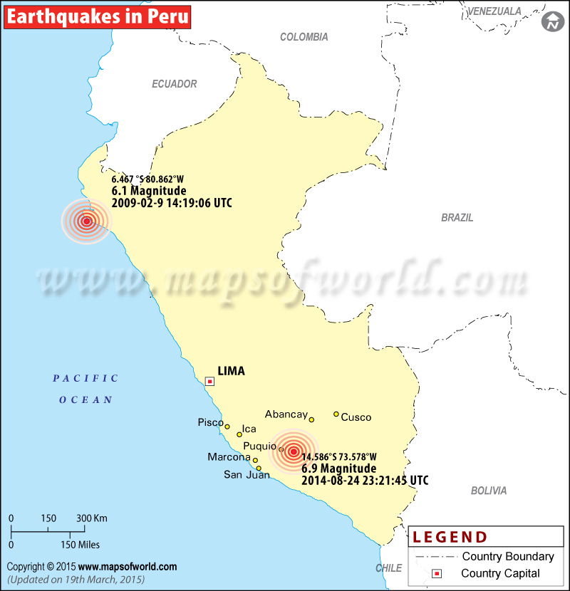 Earthquakes in Peru