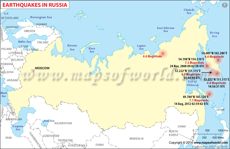 Historic Earthquakes in Russia