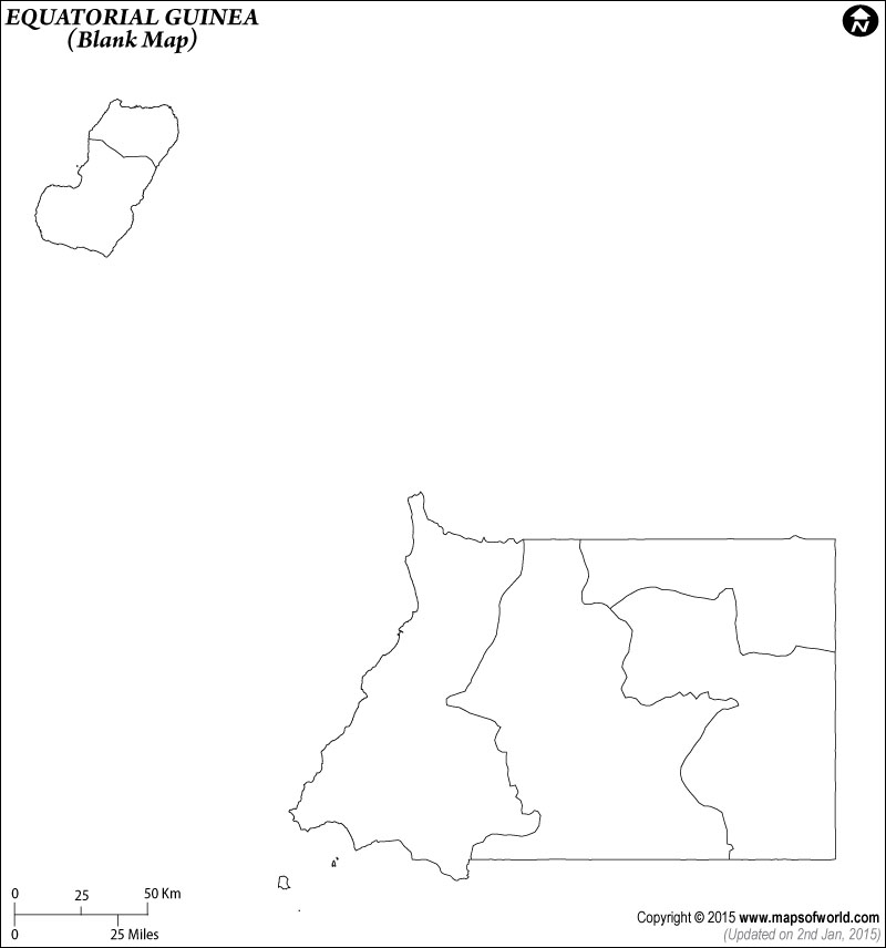 Equatorial Guinea Blank Map