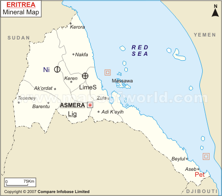 Eritrea Mineral Map