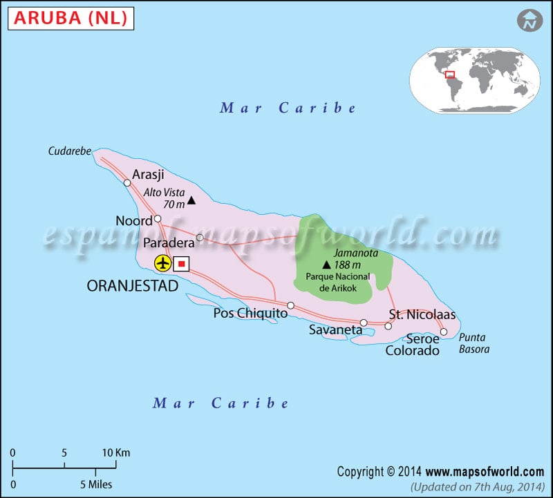 Aruba Mapa