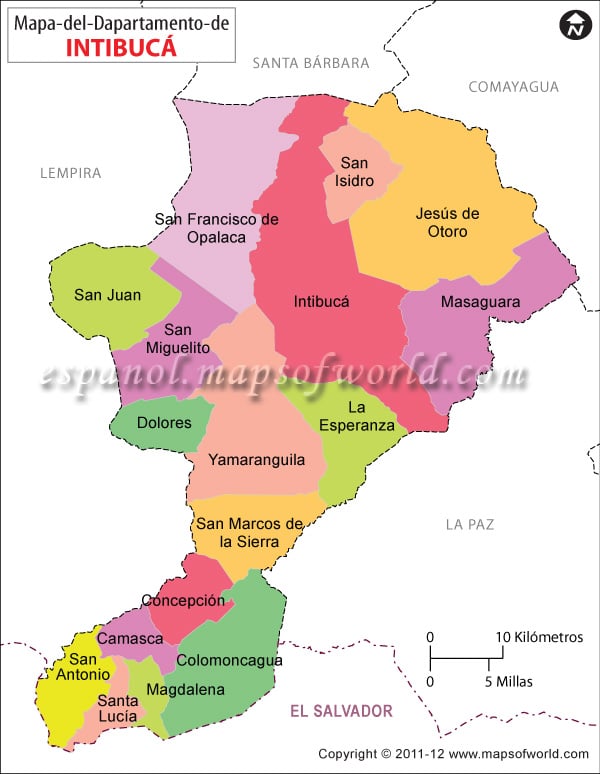 Mapa de Intibuca