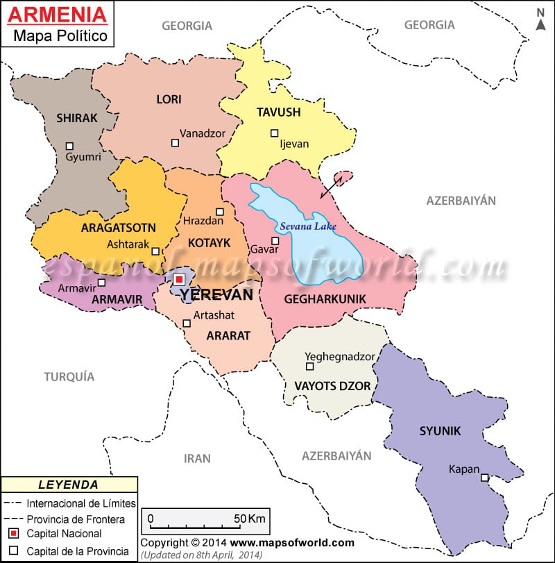 Armenia Mapa
