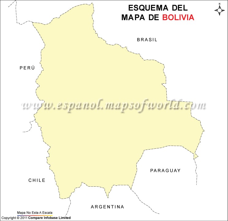 Esquema del Mapa de Bolivia