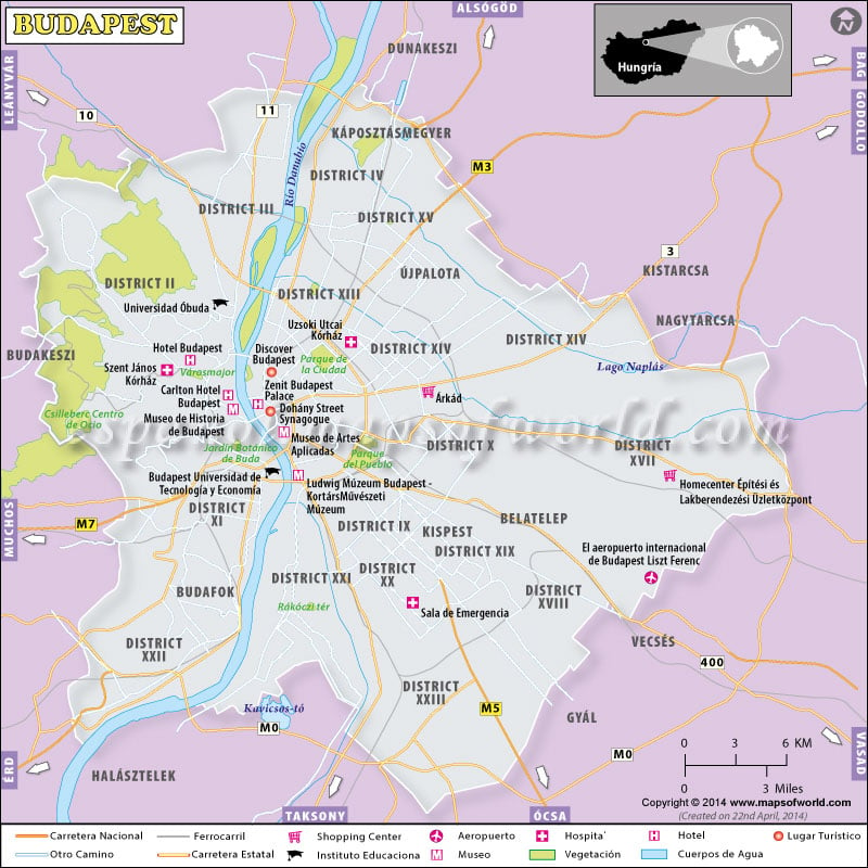 Budapest Mapa