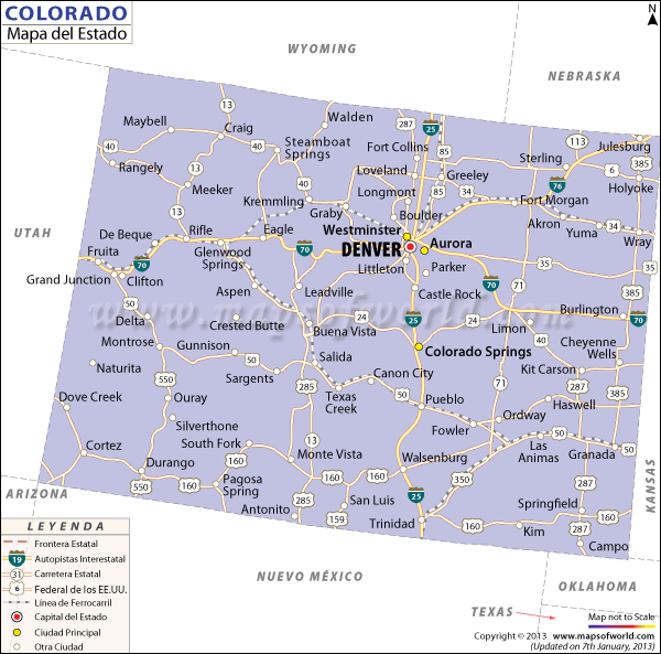 Mapa de Colorado