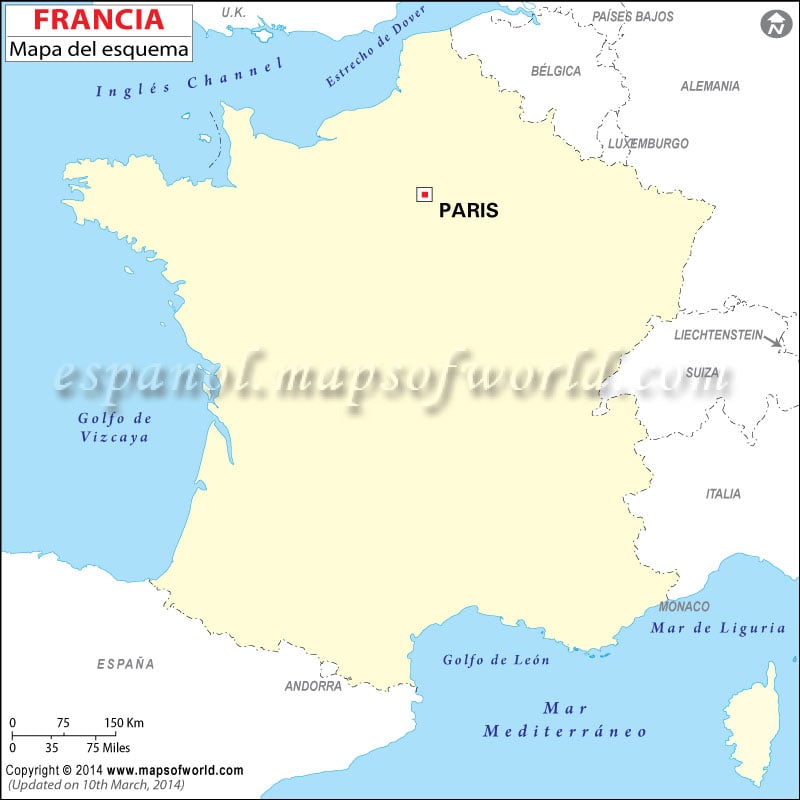 Esquema del Mapa de Francia
