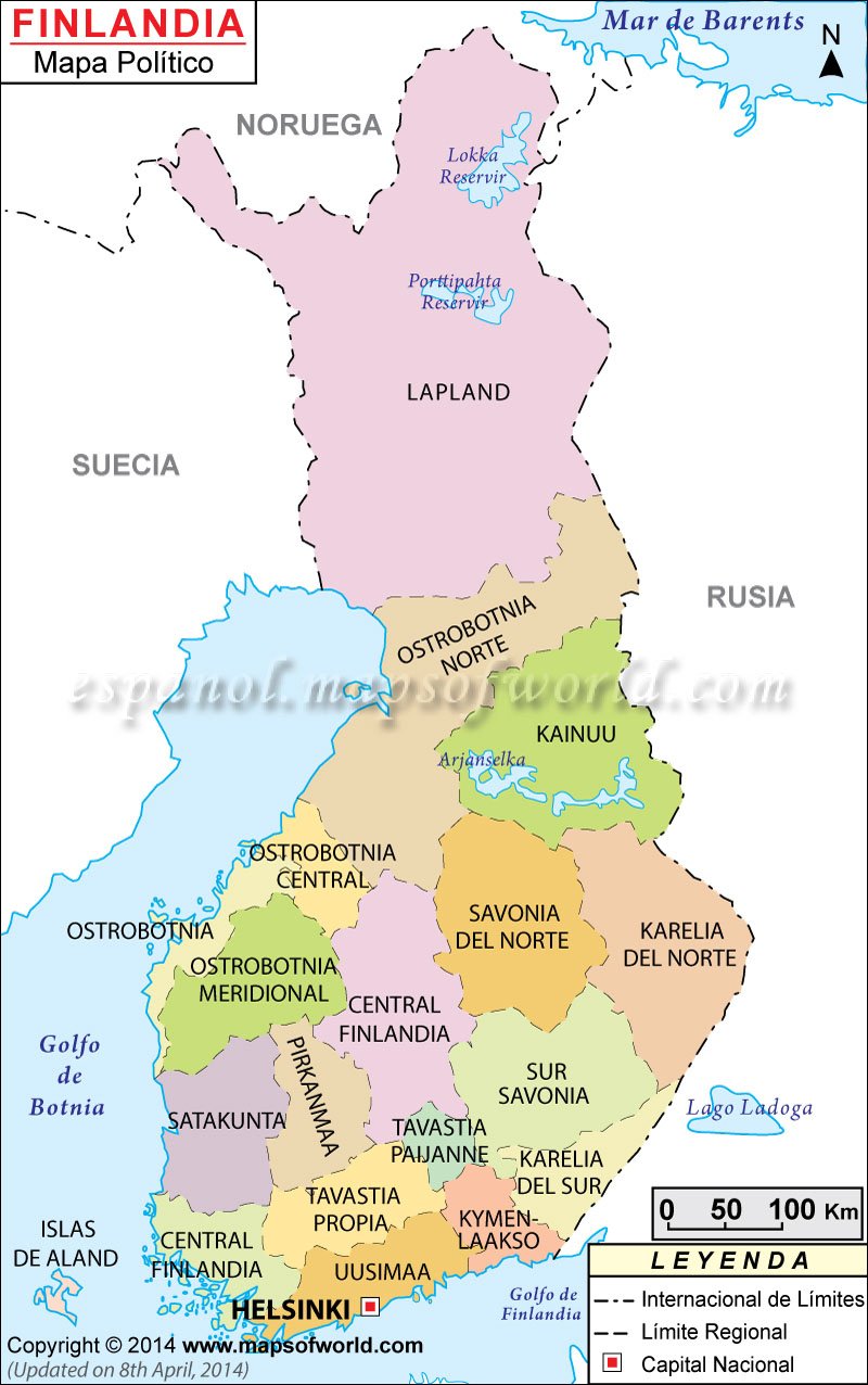 Finlandia Mapa