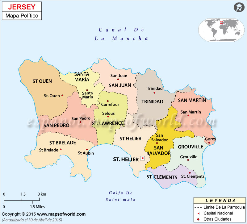 Jersey Mapa Político