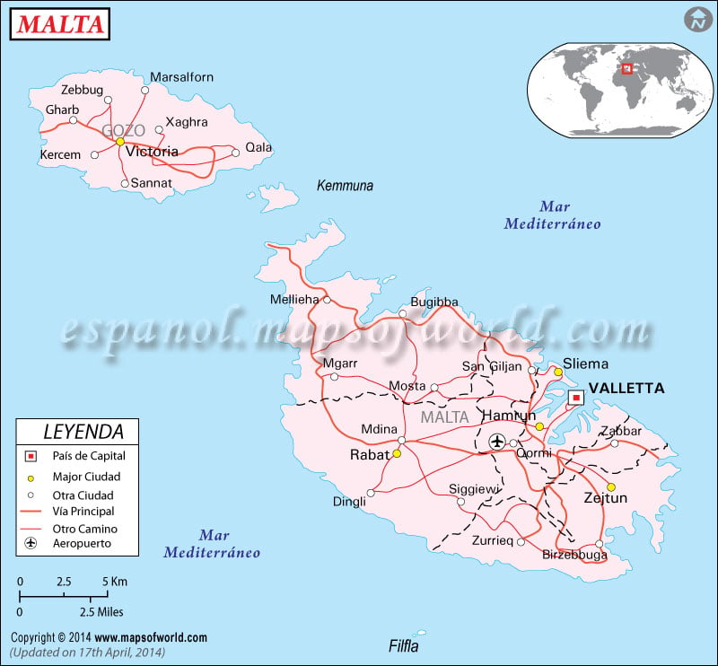 Malta Mapa