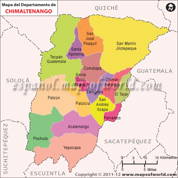 Mapa de Chimaltenango