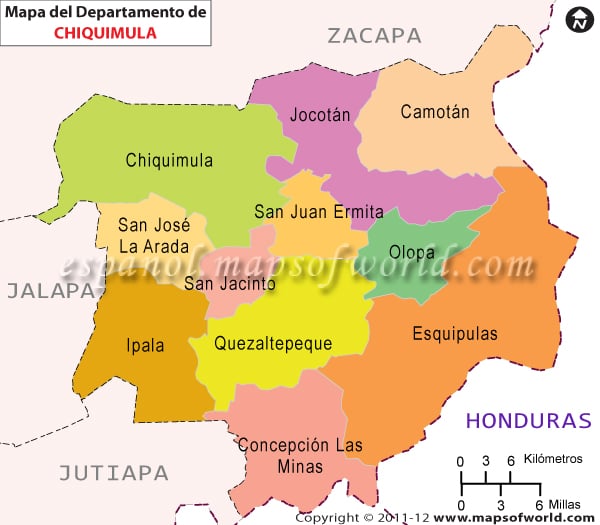 Mapa de Chiquimula