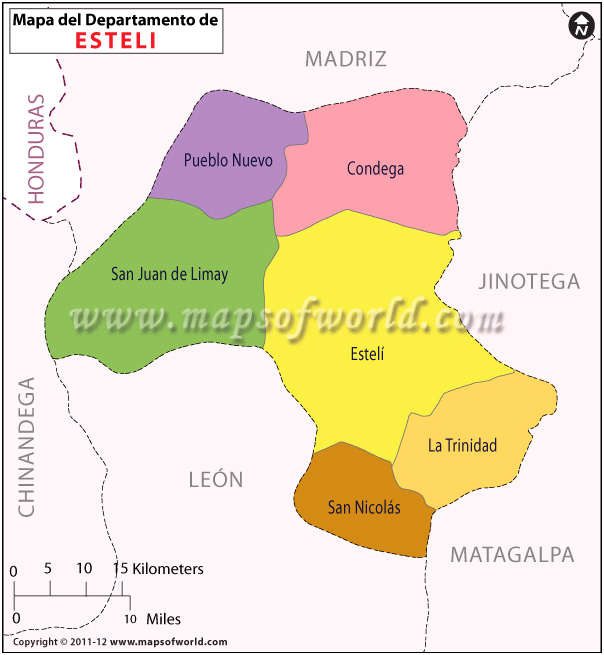 Mapa de Esteli