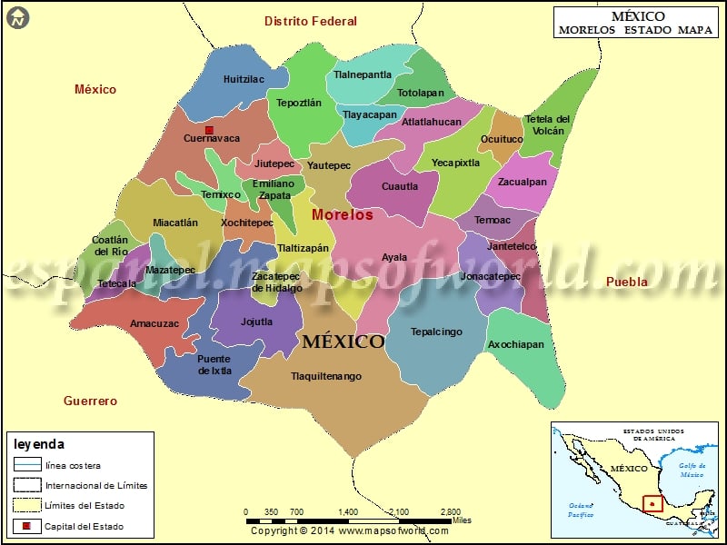 Mapa de Morelos