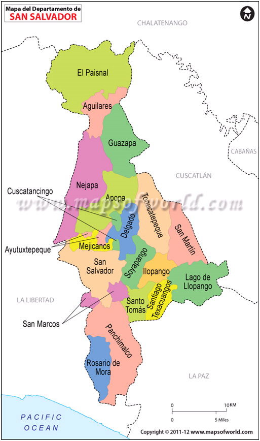 Mapa de San Salvador