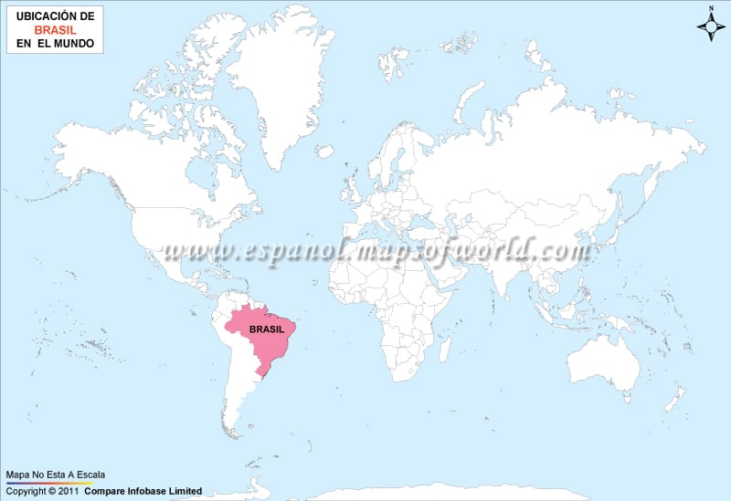 Mapa de Ubicacion de Brasil