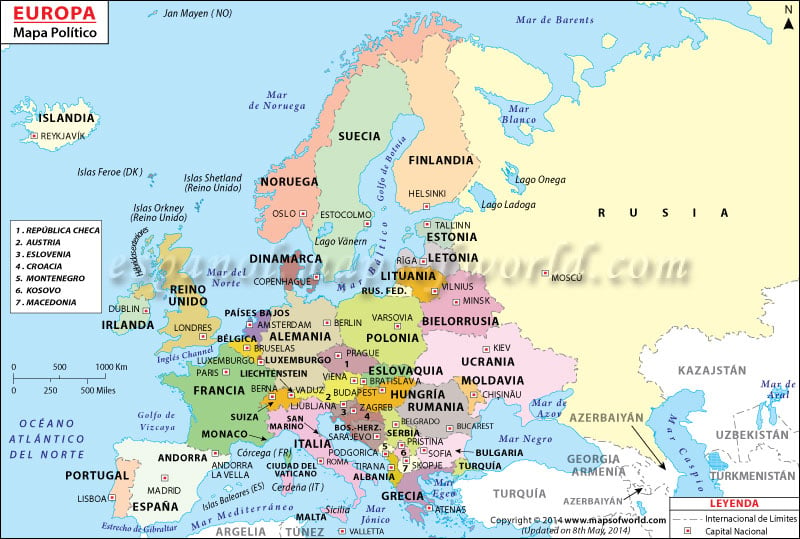 Mapa Politico de Europa