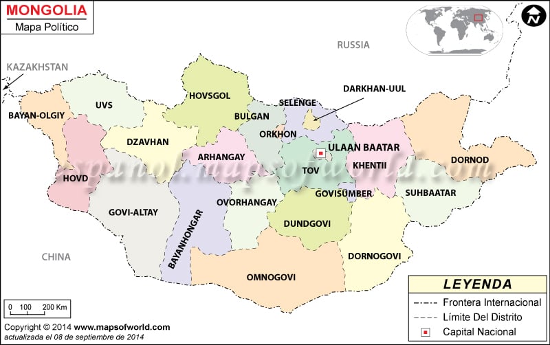 Mongolia Mapa
