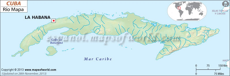 Rios de Cuba Mapa