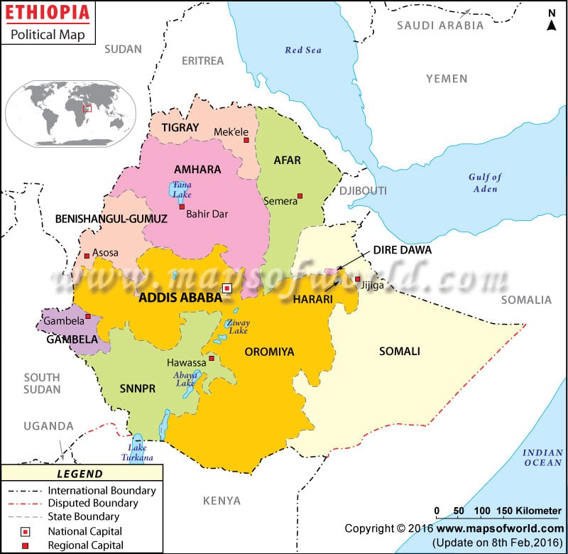 Ethiopian Regional Map