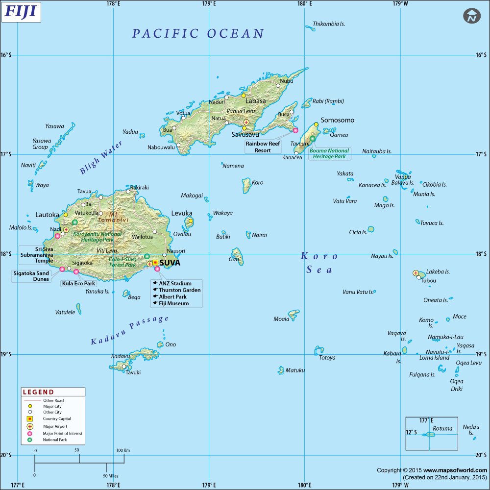 Fiji Map