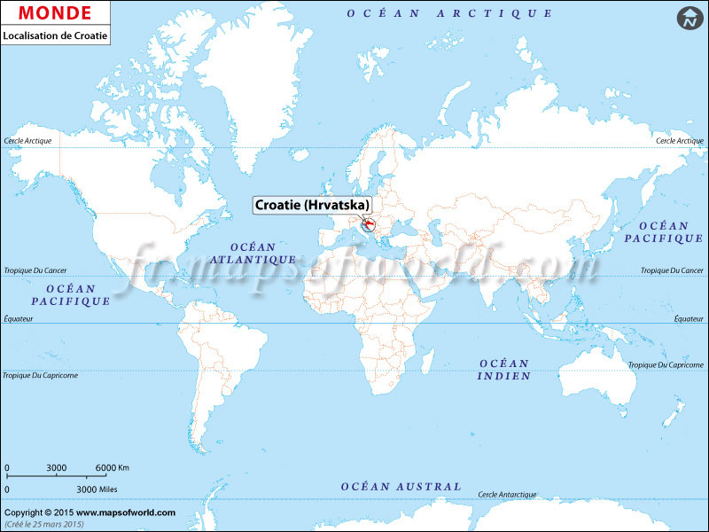 Où Est Croatie Carte De Localisation De La Croatie