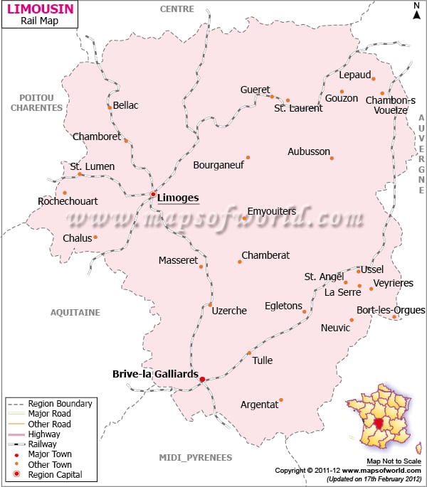 Limousin Map | Limousin France Map