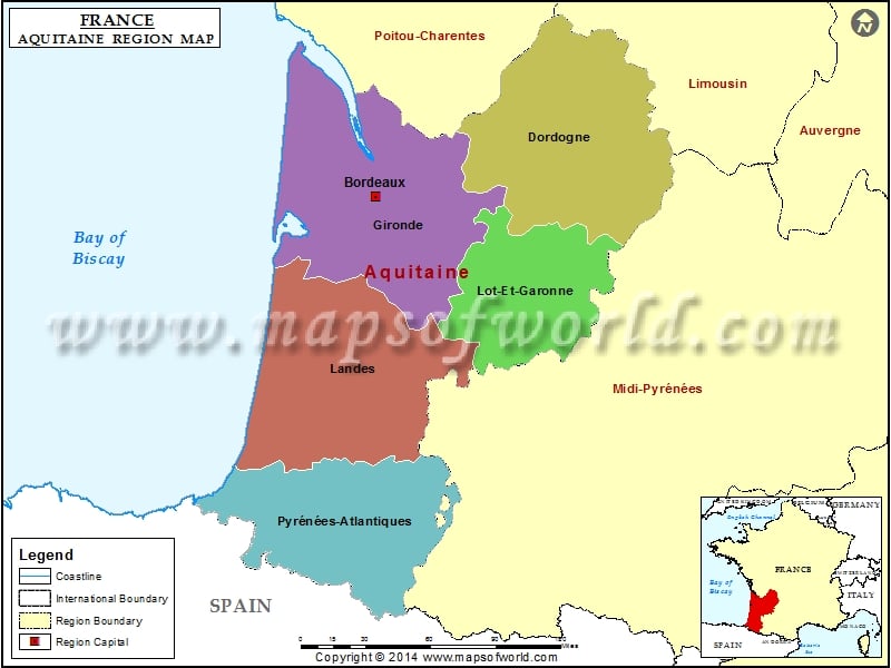 Aquitaine Map