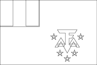 Blank French Southern Territories Flag