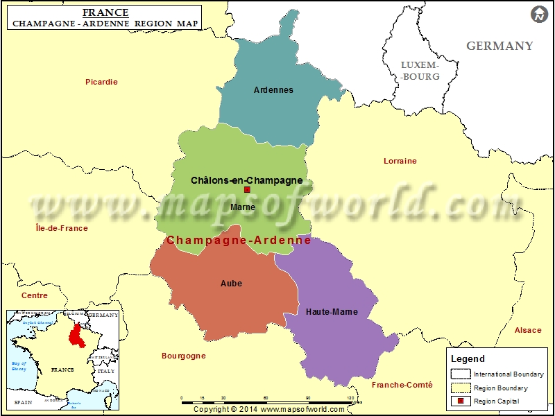 Champagne-Ardenne Map