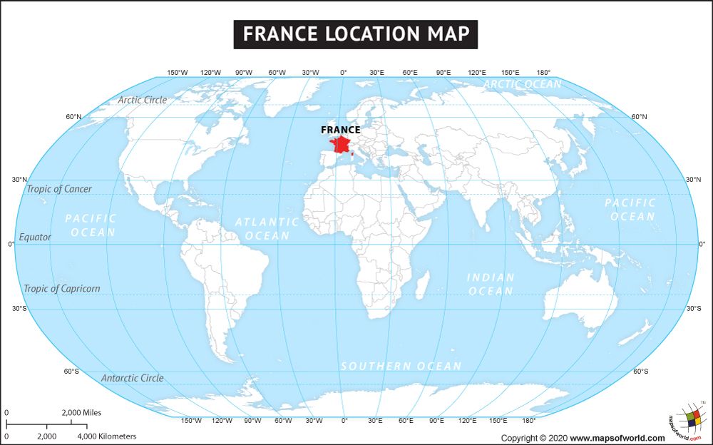 France In World Political Map Where Is France – Mapsofworld.com