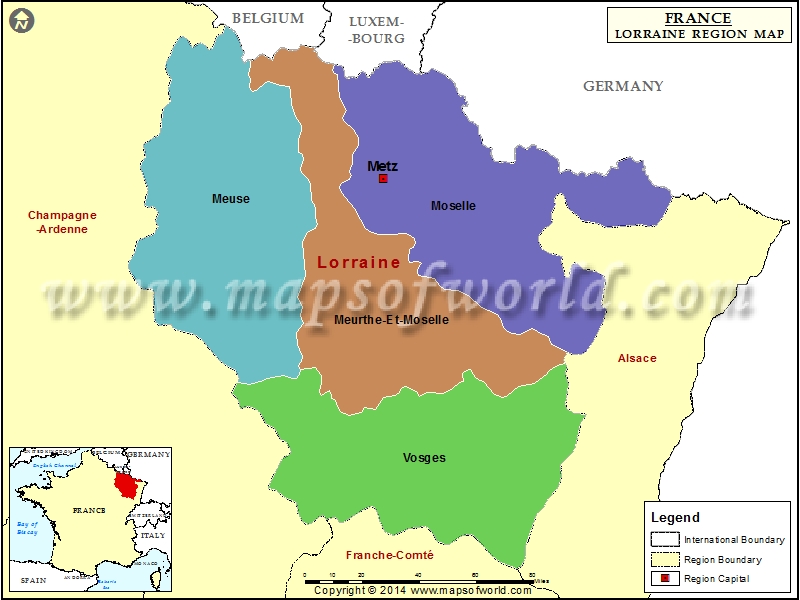 Lorraine France Map | Lorraine Map