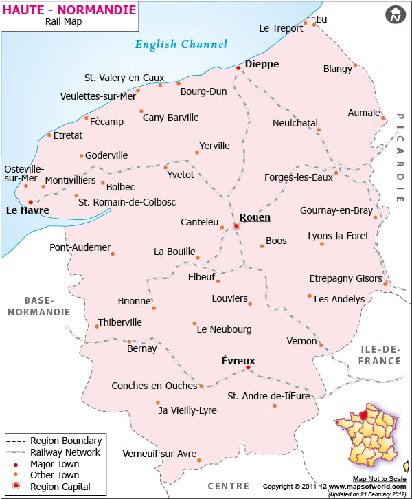 Haute-Normandie Map