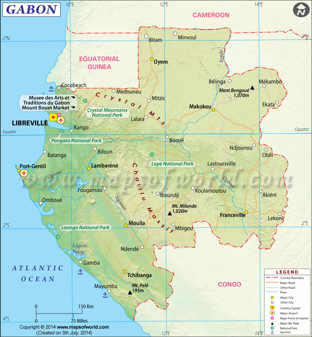 Gabon Map