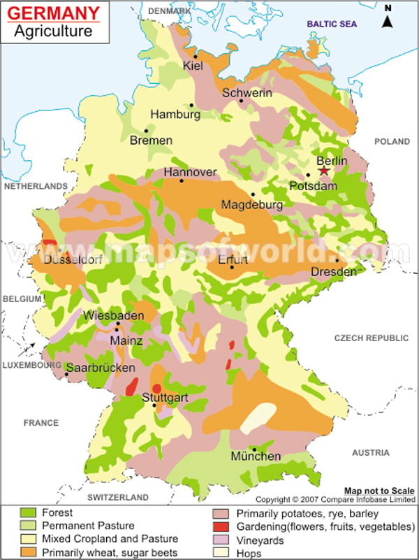 Germany Agriculture Map