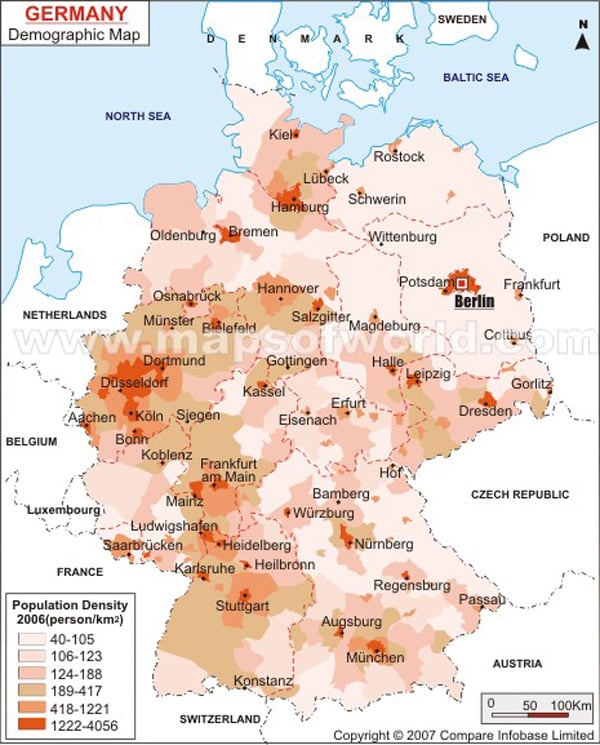 Demography Map of Germany