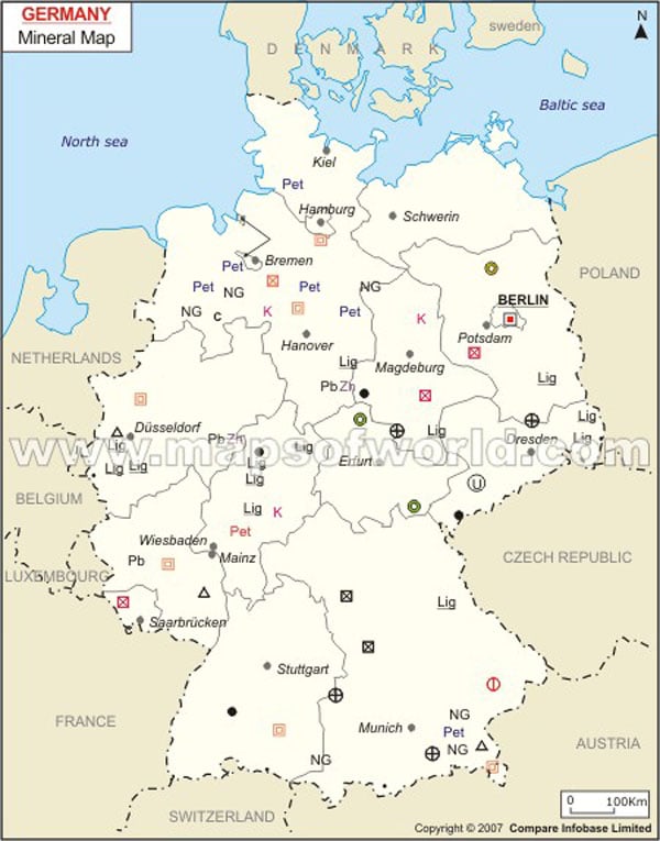 Germany Mineral Map