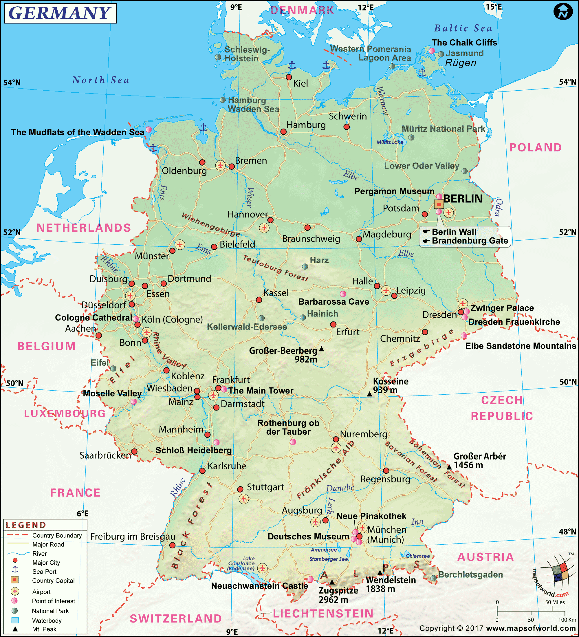 Large Germany Map
