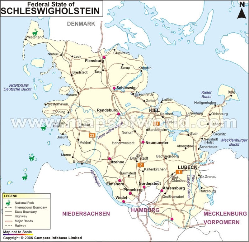 Schleswig Holstein Karte