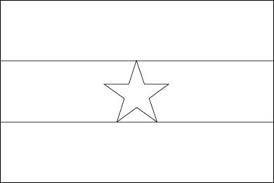 Blank Ghana Flag