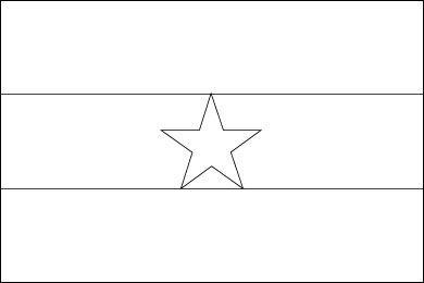 Blank Ghana Flag