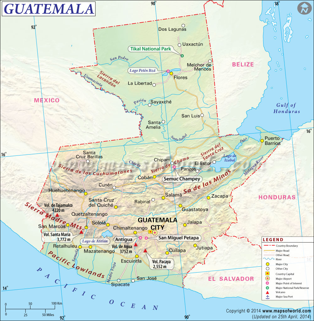 Guatemala Map