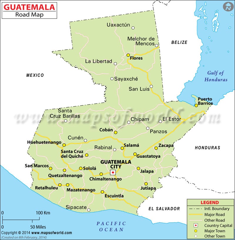 Guatemala Road Map
