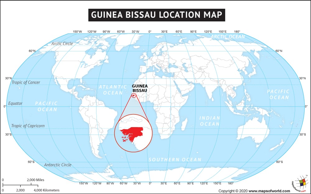 Where is Guinea Bissau Located on the World Map