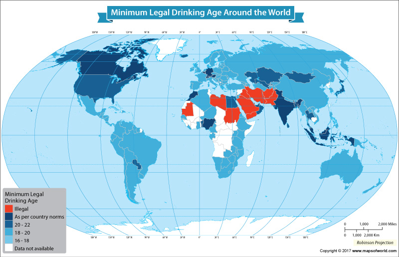 Minimum Legal Drinking Age Around The World