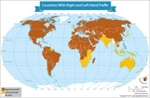 Левые страны. Левостороннее движение карта мира. Страны где левостороннее движение. Страны с левосторонним движением автомобилей список. Карта правостороннего и левостороннего движения.