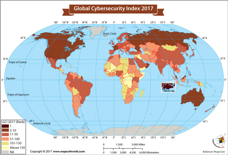 Global Cybersecurity Index 2017: Singapore Tops the List - Our World
