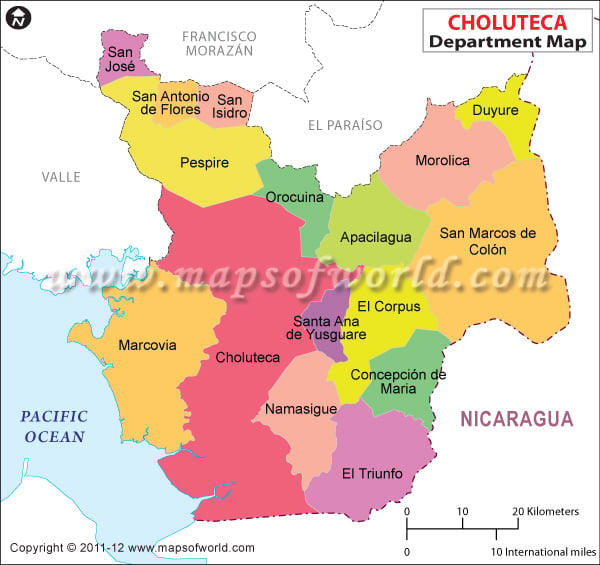 Choluteca Honduras Mapa